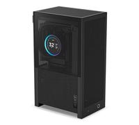 NZXT H2 Flow - Caja para PC Mini-ITX de 20,7 L con Alto Flujo de Aire - Incluye 2 Ventiladores Superiores de 120 mm y Cable Elevador PCIe 5.0 - GPU de 331 mm - Radiador de 280 mm - Color Negro