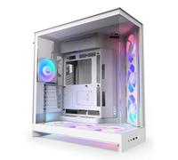 Torre NZXT H9 Flow RGB+ Blanco ATX/EATX Vidrio Templado RGB Midi Tower