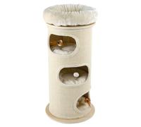 Torre para gatos de varios niveles con barril de sisal, moderna casa de juegos para gatos y gatitos de interior, muebles elegantes para mascotas, para jugar, descansar y escalar comodidad