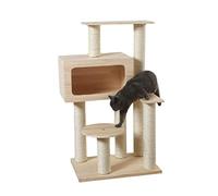 Torre para Gatos Descansar Jugar Árbol Trepador para Gatos Condominio para De Niveles Múltiples con Postes Rascadores Sisal Plataformas para Saltar Torre Moderna para