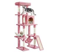 Torre para Gatos Grande De Varios Niveles De 63 Pulgadas, con Postes Rascadores Cubiertos De Sisal, Condominio, Hamaca, Bola Colgante Y Plataforma Extendida.,C