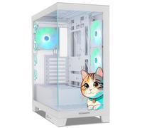 Torre PC NOX Hummer GLOCK ARGB Semitorre ATX Cristal Templado USB-C Blanca - Kawaii Edition