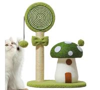 Torre trepadora para gatos Bonito rascador de sisal con forma de seta