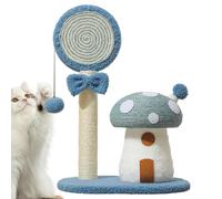 Torre trepadora para gatos Rascador de Sisal con Seta Acogedora y Adorable