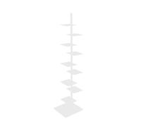 Torre vertical de la biblioteca, estante de torre | Biblioteca de historia de pie de 9 niveles | Organizadores de estantes flotantes verticales de uso pesado para la oficina del salón en casa