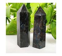 Torres de piedra de cristal de astrofilita Natural en bruto de cristal Natural, varita hexagonal de cuarzo, punto único for decoración (Size : 100-120g 1pc)