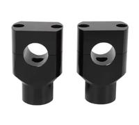 Torretas De Manillar Abrazadera De Montaje Universal para Manillar De Motocicleta De 7/8 Pulgadas Y 22mm Abrazadera De Manillar CNC De Aluminio Accesorios para Motocicleta(Black 22mm)