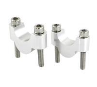 Torretas De Manillar Compatible con Beta para 400 RR para 450 RR para 498 RR 2012-2019 Elevadores De Manillar De 28 Mm Y 1 1/8" Montaje De Barra Gruesa para Motocicleta(Silver,20mm)