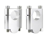 Torretas De Manillar Compatible Con Para FZ6R 2010-2016 Para TDM 850 1991-2000 22 Mm 7/8 "Montaje De Elevador De Manillar Abrazaderas De Elevadores De Manillar(Silver,40mm)