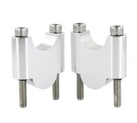 Torretas De Manillar Compatible Con Suzuki Para DR 250 1982-1989 Para DR 350 1990-1998 Elevadores De Manillar De 22 Mm Y 7/8 ", Extensión De Montaje Desplazado Hacia Atrás(Silver,40mm)