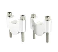 Torretas De Manillar Compatible Con Suzuki Para GN400 1979-1981 Para GS Para 500F 2002-2010 Para GZ 250 2002-2010 7/8 "0.866 In Soporte Para Elevadores De Manillar De Motocicleta(Silver,30mm)