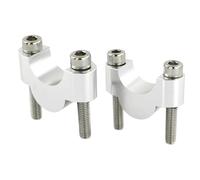 Torretas De Manillar Compatible Con Suzuki Para GN400 1979-1981 Para GS Para 500F 2002-2010 Para GZ 250 2002-2010 7/8 "0.866 In Soporte Para Elevadores De Manillar De Motocicleta(Silver,20mm)