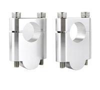 Torretas De Manillar Compatible Con Suzuki Para GSR400 2008-2016 Para GSR600 2006-2018 Para GSR750 2011-2018 Abrazaderas Elevadoras De Manillar De Motocicleta De 7/8" Y 22 Mm(Silver,40mm)