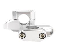 Torretas De Manillar Compatible con Suzuki para V-Strom 1050 XT para Adventure 2020-2024 para V-Strom 800 SE 2023-2024 28Mm 1 1/8 "Los Elevadores Manillar Compensados Movieron hacia Arriba(Silver)