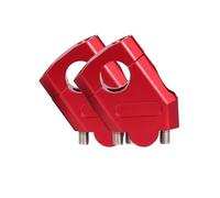 Torretas De Manillar Elevador De Manillar Universal para Motocicleta Abrazadera De Elevación para Manillar De Motocross Accesorios De Montaje 22mm/28mm(Red,22mm)