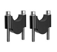 Torretas De Manillar Parte Trasera Universal para Manillar De Motocicleta con Soporte De Movimiento CNC Elevador De Manillar De 7/8" O 1 1/8" Abrazaderas De Barra De 28/22 Mm(Black)