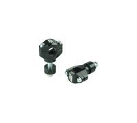 Torretas de manillar scar Ø22,2mm altura regulable 30-45mm-negro para moto