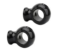 Torretas Manillar Abrazadera De Manillar De Motocicleta De 32 Mm Y 1,25 Pulgadas Redonda Gruesa Universal para Turismo para Sportster para Dyna para Softail Elevador Manillar Moto(Negro)