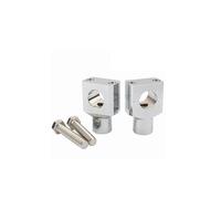 Torretas Manillar Abrazadera Fija Elevación para Motocicleta Kit Elevadores De Manillar CNC, 1 "25MM para Sportster para Dyna para CBR para Bobber para Chopper Elevador Manillar Moto(25mm Chrome)