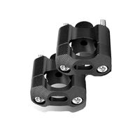 Torretas Manillar Abrazadera Manillar CNC para Motocicleta, Elevadores Gruesos Adaptador 22 28 Mm para Enduro para Supermoto para MXATV Manillar Motocicleta(Black)