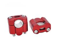 Torretas Manillar Abrazadera Manillar Motocicleta 22/28 mm Adaptador Elevador Abrazadera Accesorios para Kawasaki Manillar Motocicleta(Red)
