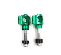 Torretas Manillar Abrazadera Manillar Motocicleta aleación Aluminio CNC 1 1/8" 28 mm Elevador para Suzuki Manillar Motocicleta(12mm Green)
