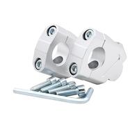 Torretas Manillar Abrazadera Manillar Motocicleta ATV Elevador 28 mm 1 1/8" 22 7/8" Accesorios para Suzuki Manillar Motocicleta(22mm Silver)
