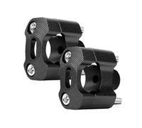 Torretas Manillar Abrazadera Manillar Motocicleta para 22 mm 28 7/8" 1 elevadores adaptadores Todoterreno Manillar Motocicleta(Black)