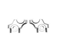 Torretas Manillar Abrazadera Montaje Elevador Manillar Motocicleta Aluminio CNC para MT09 para FZ-09 para XSR900 2012-2018 Manillar Motocicleta(Silver)