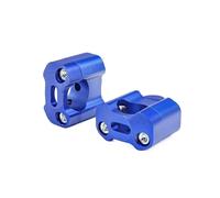 Torretas Manillar Abrazaderas de Manillar para Motocicleta, adaptadores 7/8" a 1-1/8" para Motos Cross, 1 par CNC, 22 mm y 28 Manillar Motocicleta(28mm Blue)