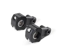 Torretas Manillar Abrazaderas para Manillar de Motocicleta, elevadores 22 mm (7/8") a 28 (1 1/8") para Ducati Manillar Motocicleta(Black 1 Set)