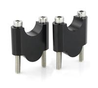Torretas Manillar Accesorios Motocicletas Elevadores Manillar 1 1/8" 28 mm Aluminio para Ducati Manillar Motocicleta(Black Riser 40mm)