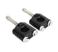 Torretas Manillar Accesorios Motocicletas Manillar 22 mm Soporte Barra elevadora Abrazadera para Kawasaki para KLX140 Todoterreno Dirt Pit Bike Manillar Motocicleta(Black)