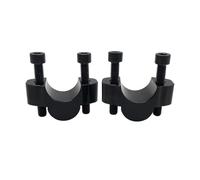 Torretas Manillar Accesorios para Motocicletas 2 Piezas Elevador Manillar Motocicleta Aumenta la Altura 20 mm Manillar Motocicleta(Black)