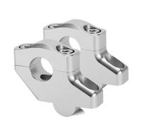 Torretas Manillar Accesorios para Motocicletas: Elevador De Manillar 1" (25,4 Mm) con Abrazaderas Montaje para Shadow 600, 750 1100 Manillar Motocicleta(Silver)