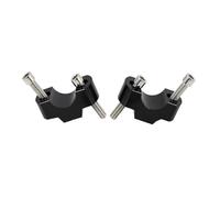 Torretas Manillar Adaptador extensión Abrazadera Manillar 28 mm Elevador Manillar Motocicleta para Trident 660 2021 Manillar Motocicleta(Black)