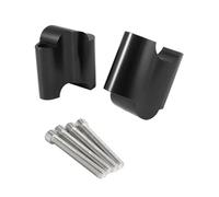 Torretas Manillar Bloque extensión Manillar Motocicleta 2" 1" Altura para Sportster para XL1200 para XL48 2010-2017 Manillar Motocicleta(Black)