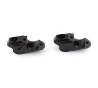 Torretas manillar Compatible Con Yamaha Para MT-07 2021 2022 2023 2024 2025 Motocicleta Negra Con Kit De Elevador De Manillar Desplazado Abrazadera Adaptador Extensión Manguera Freno