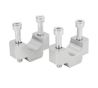 Torretas Manillar Elevador Manillar 20 mm Motocicleta para CRF1100L para Africa para Twin para Adventure Sport Abrazadera elevación CNC Manillar Motocicleta(Silver)