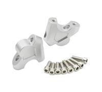 Torretas Manillar Elevador Manillar Elevación Aproximada Barra Mango 38mm para BMW S 1000 para XR S1000 para RT 1200 para R1250 para S1000XR para R1250RT para R1200R Elevador Manillar Moto(Silver N)