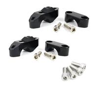 Torretas Manillar Elevador Manillar Motocicleta para Aprilia para Dorsoduro 750 para 900 1200 para Caponord 28mm 1 1/8" Manillar Motocicleta(Black)