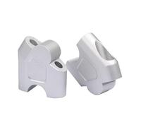 Torretas Manillar Elevador Manillar Motocicleta para Benelli para Leoncino 500 para TNT250 para TRK502 para TRK502X Abrazadera Montaje Manillar Motocicleta(Silver)