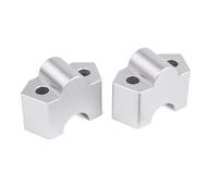 Torretas Manillar Elevador Manillar Motocicleta para Kawasaki para Z900 para Z800 para Z650 para Z250 Accesorio Montaje con Abrazadera Manillar Motocicleta(Silver)