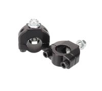 Torretas Manillar Elevadores Manillar 7/8'' 22 mm Motocicleta Bolsillo Soporte Montaje Abrazadera cónica para 2 Tiempos 47 49 CC Manillar Motocicleta(Black)