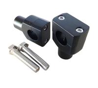 Torretas Manillar Elevadores Manillar Motocicleta 25 mm 22 con Abrazaderas Montaje para Dyna para Touring 883 para Sportster para Iron para Softail Manillar Motocicleta(Black25MM)
