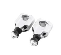 Torretas Manillar Elevadores Manillar Motocicleta Abrazaderas Montaje Accesorios adecuados para la mayoría Motocicletas Manillar Motocicleta(Silver)