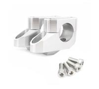 Torretas Manillar Elevadores Manillar Motocicleta desplazados hacia atrás 28 mm 1 1/8" para Kawasaki para Z900 RS 2017 2018 2019 2020-2024 Manillar Motocicleta(Silver)