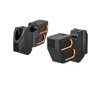 Torretas Manillar Espaciadores 45 mm Manillar Motocicleta para RH1250S para Sportster S 2021 2022 2023 2024 Manillar Motocicleta(Black Orange)