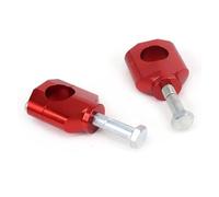 Torretas Manillar Juego Abrazadera Montaje Elevador Barra Manillar Aluminio 28MM para Motocicleta para Kawasaki para Suzuki para KX para CR para CRF/RMZ 125 250 250 450 Elevador Manillar Moto(Red)