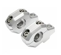 Torretas Manillar Kit Elevador Manillar 30 mm Motocicleta para Kawasaki para Z900C para Z900RS 2017 2018 2019 2020 con Abrazadera Manillar Motocicleta(Silver)